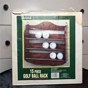 Home Exclusives Wooden Golf Ball Rack